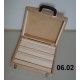   	 Portable suitcase for balsa spreaders 27x33x9 cm