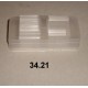 34.21 - Square cover glass, 20x20 mm, 200 slips per box