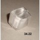 34.22 -Lamelles couvre-objets rondes, diamètre 15mm, paquet 100 pc