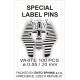 04.40 - Special label pins - length 20 mm, diameter 0.55 mm - packing of 100 pieces