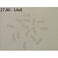 27.80 - Nalepovací štítky - transparentní 14x8