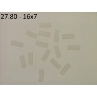 27.80 - Nalepovací štítky - transparentní 16x7