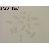 27.80 - Nalepovací štítky - transparentní 18x7