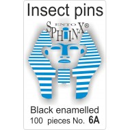 01.061 - Entomologické špendlíky černé č. 6A, délka 45 mm