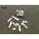 34.03 - Micro tubes à essai pour stockage des parties génitales des insectes préparés