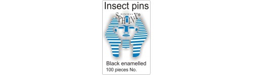 Épingles entomologiques noires