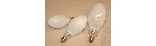 Mercury tungsten blended lamps and bulbs